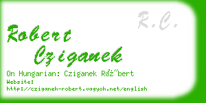 robert cziganek business card